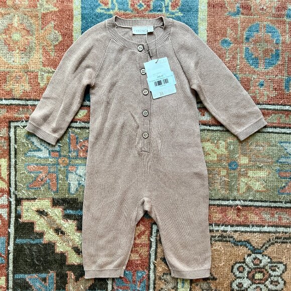 Fixoni Button Down Romper - Picture 1 of 5